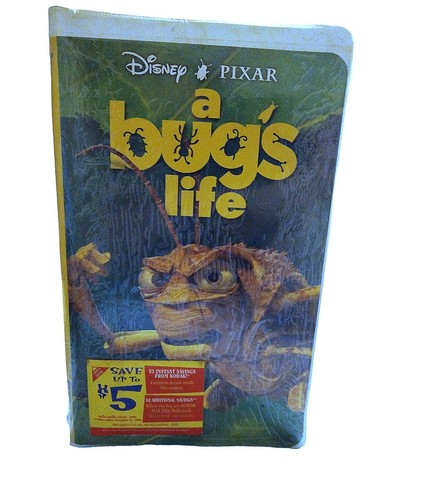 Disney Pixar A Bugs Life (VHS, 1999). Hopper NIB Sealed Includes Geris ...