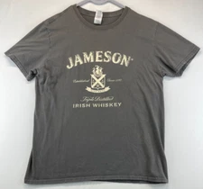 Jameson Irish Whiskey T-Shirt - Mens Large - Gray (2973)