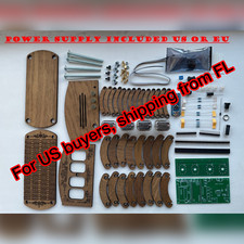 Nixie Kit Orologio IN12 (con tubi) e Contenitore in Legno e Alimentatore 24h