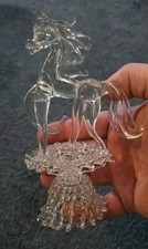 BEAUTIFUL Glass Horse Hand Blown Figurine Equestrian Stocking Stuffer
