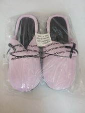 Chinese Laundry Women's Faux Fur Pink Bow Slippers Size Ten Brand New