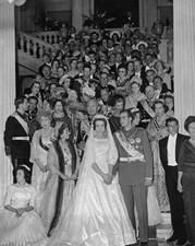 Prince Juan Carlos and Princess Sofia at royal palace 1962 ROYALTY OLD PHOTO