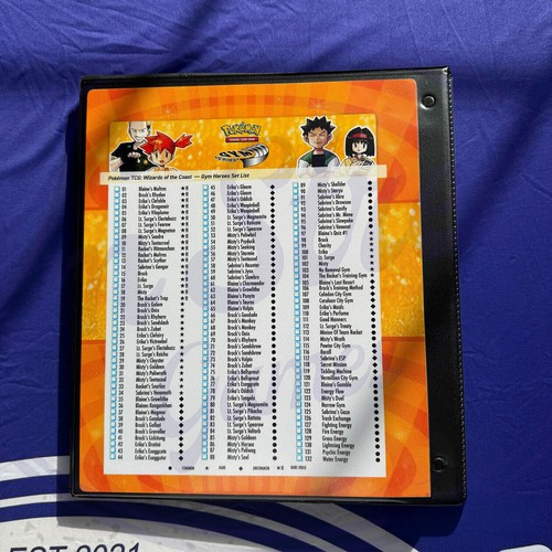 Gym Heroes Pokémon Binder Set WOTC06 - Laminated Insert for Card Collectors - 第 2/10 張圖片