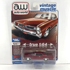 Auto World Vintage Muscle 1964 Pontiac Grand Prix Royal Bobcat Red Figure Car