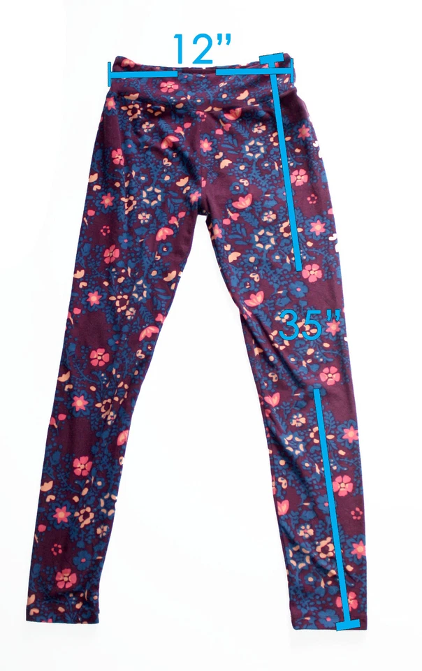 LuLaRoe Leggings Floral Design One Size Foto 2 de 4