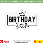 New ListingVinyl sticker decal Waterproof Birthday bitch with crown design scrapbook laptop