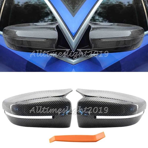 M Style Side Mirror Cover Caps For BMW 3 Series G20 G21 2019-2024 Crabon Fiber