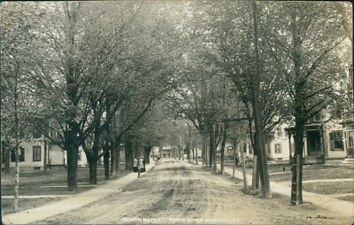White River Junction VT: view of North Main street 1909 - Vermont photo Postcard