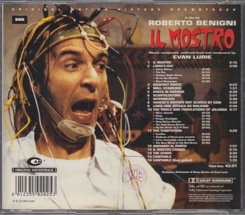 Evan Lurie Monster Il Mostro Soundtrack Cam CD Roberto Benigni - Picture 2 of 2