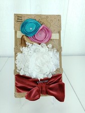 Baby Essentials 3 Head Bands Infant 0-24 Months Baby Shower Gift Photo Accessory