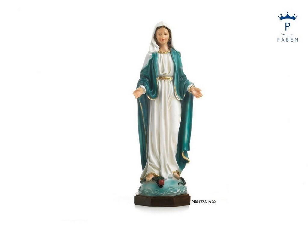 SOGGETTI SACRI PABEN STATUETTA IMMACOLATA CM 30 RESINA MADE IN ITALY