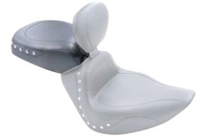 Mustang Sport Touring Passenger Seat For 06-17 Harley-Davidson Softail Wide Tire