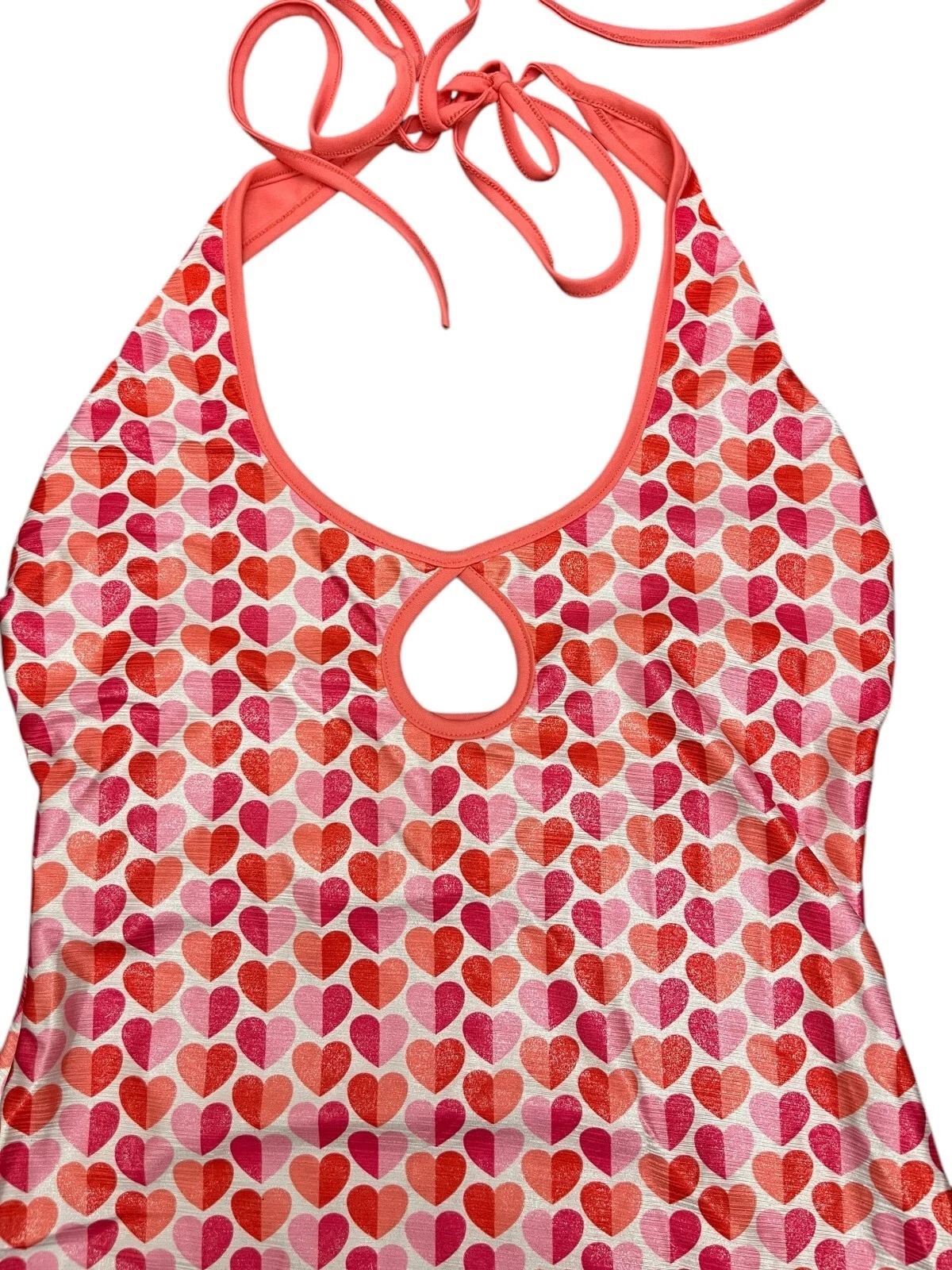 Lucy In The Sky Halter Mini Abito Bodycon Flirty Romantico Cuore Rosa San Valentino M