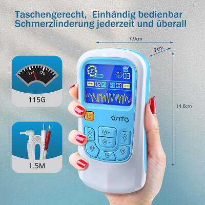 Tens-Gerät Reizstromgerät EMS Muskelstimulator Pulsmassagegerät Elektrotherapie
