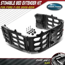 Stowable Bed Extender Kit for Ford F-150 2009-2014 Pickup Black Styleside Only