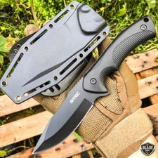 9" Military Tactical FIXED BLADE Survival Hunting Combat KNIFE w/ Kydex Sheath
