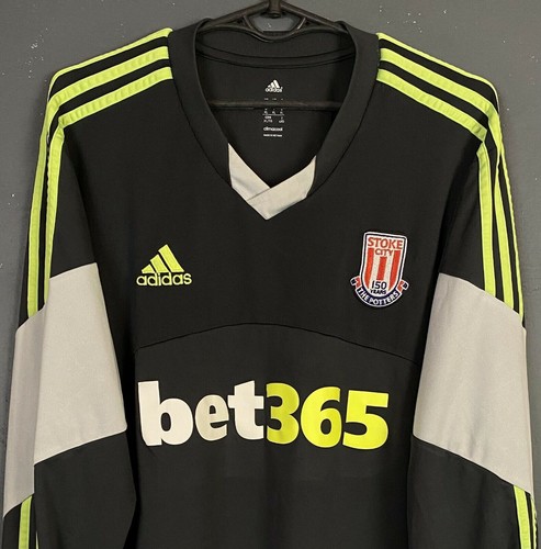 LONG SLEEVE ADIDAS MEN STOKE CITY 2013/2014 SOCCER FOOTBALL SHIRT JERSEY SIZE XL - Picture 4 of 10