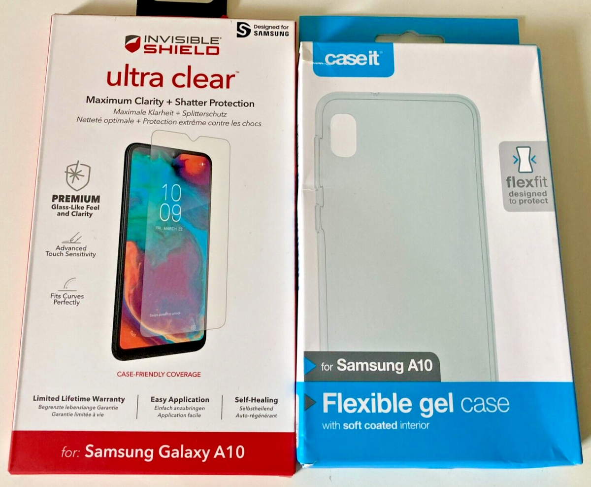 Samsung Galaxy A10 Case and Screen Protector Duo by Caseit Zagg