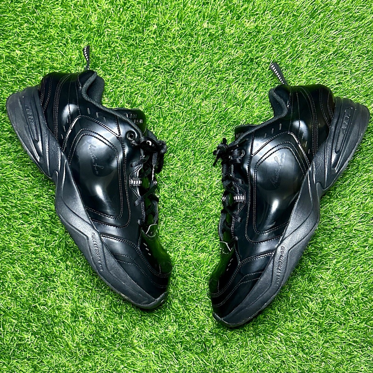 Nike Air Monarch IV Martine Rose Triple Black Men Size 14 AT3147