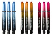 3 Sets XQMax Max Grip Gradient Midi Dart Shafts - Blue Orange Red