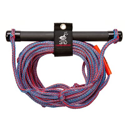 SOFT GRIP RED SKI TOW ROPE 75 FOOT WATER SKI KNEE BOARD WAKEBOARD