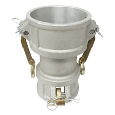 Aluminum Type DD Cam and Groove Fitting Spool Coupler Reducer, 3" Female Caml...