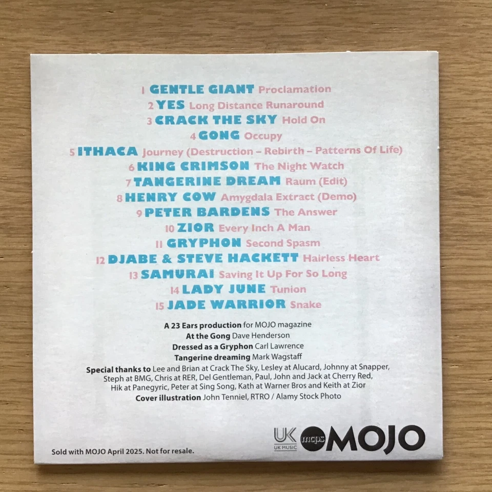 Curiouser and Curiouser Prog Rock Nuggets MOJO CD King Crimson Tangerine Dream - Image 3 of 4