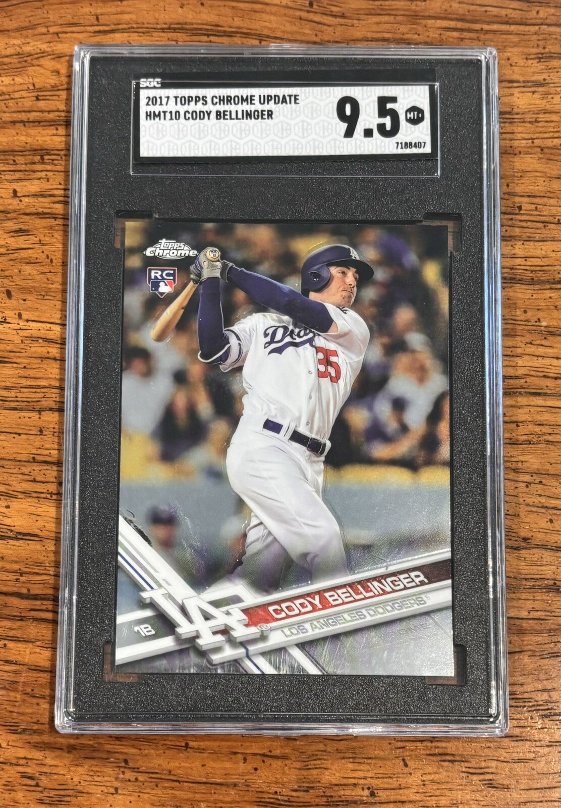 2017 Topps Chrome Update #HMT10 Cody Bellinger SGC 9.5 Rookie Dodgers Cubs RC