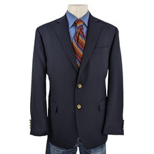 Stafford Men's Blazer Sport Coat Sports Jacket Size 44 R Gold Buttons
