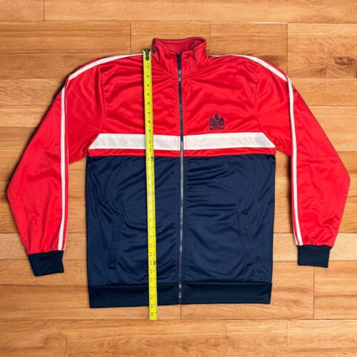 Vertical Sport Red & Blue Athletic Zip Up Track Jacket Men's Size XL - Picture 3 of 5
