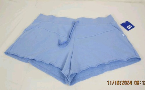 Joylab Women's High Rise 3" Fleece Shorts Light Blue XXL - Picture 5 of 13