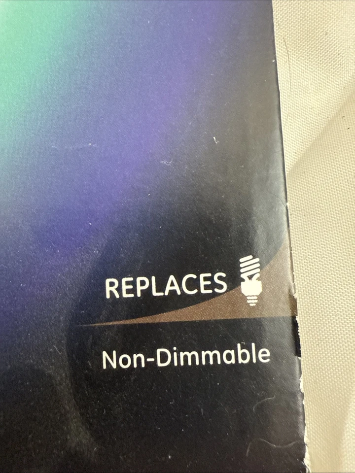 GE Bright Stik 9 Watt = 60W Non-Dimmable 2700K LED Bulb pack of 6 - Image 2 of 4