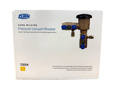 Zurn-Wilkins 1-720A Pressure Vacuum Breaker 1 in. With Union Ball Valves