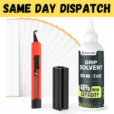 Grip Repair Kit for Regripping Golf Club Tapes, Solvent, Hook Blade,Clam