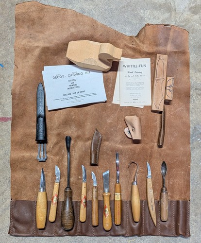 Wood Carving Kit Lot Knives Projects Spoon Carving Decoy Henkels Morakniv More