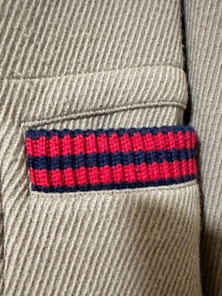 Band Of Outsiders Double-Breasted Chester Coat Knit Panel Accent M Size Japan  - Image 4 of 4