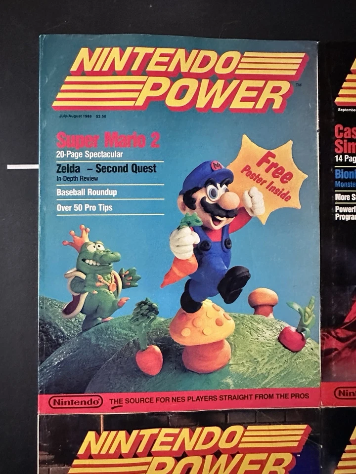 First 15 Issues Nintendo Power Magazine Lot 1 2 3 Premier Mario Zelda Poster CGC - Image 3 of 4