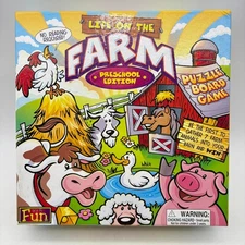 Life on the Farm Preschool Edition Board Game COMPLETE We R Fun Games Kids