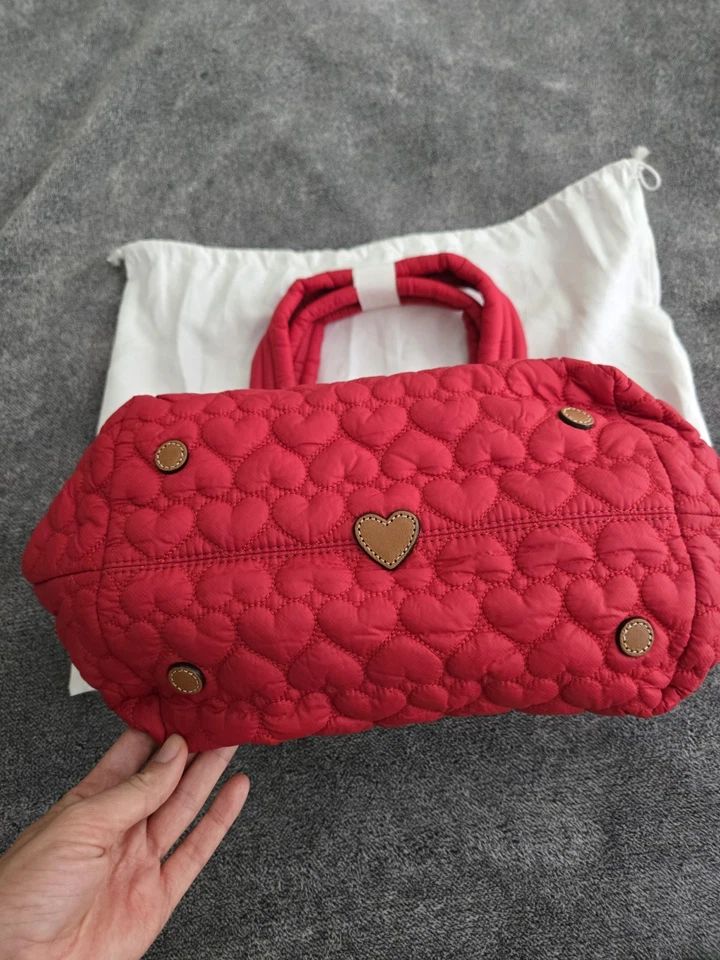 Новый Brighton красный Karter большой стеганая сумка с короткими ручками - сердце к сердцу коллекции новый - Изображение 3 из 4