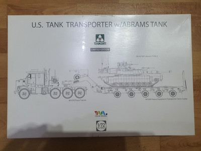 US Tank Transporter mit Abrams Tank / Limited Edition / 1:72 / Takom / No. 5002X