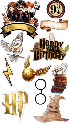 Harry Potter Hermine Ron Essbar Tortenaufleger Torte Geburstag Zuckermasse +NAME
