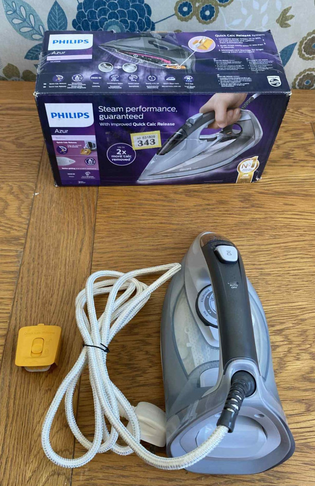 Plancha de vapor Philips Azur 2600W o filtro de liberación rápida de cal - Elige la opción