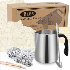 SAEUYVB Candle Making Kit - Natural Soy Wax DIY Candle Making for Adults, Includ