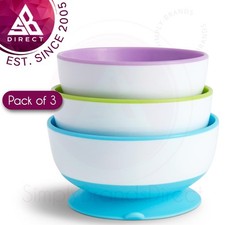 Munchkin Stay Put Saugn&auml;pfe Set 3er Packf&uuml;r 6+ Monate BabySp&uuml;lmaschinenfest