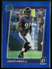 Rookie 2021 Donruss Optic #258 Odafe Oweh Blue Hyper