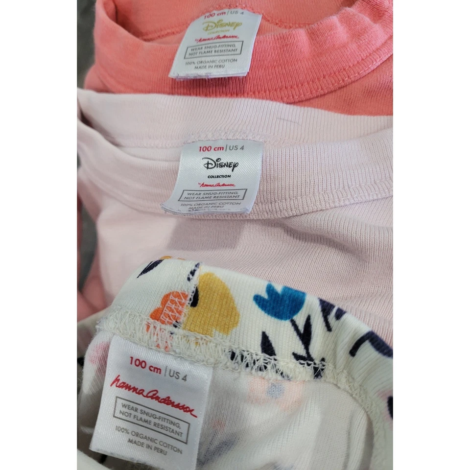 Juego de Pijamas Hanna Andersson Disney Talla US 4 Aurora Pocahontas Algodón Floral #5 Foto 3 de 4