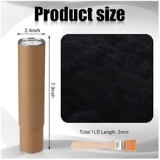 1 lb Black Flocking Fibers Set - Miniature Craft Kit