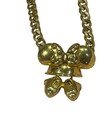 Vintage Rare Disney Napier Minnie Mouse Gold Tone Necklace Hat Ears