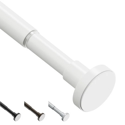 WELDUN Extendable Shower Curtain Tension Rod, 46-81CM No Drill Telescopic
