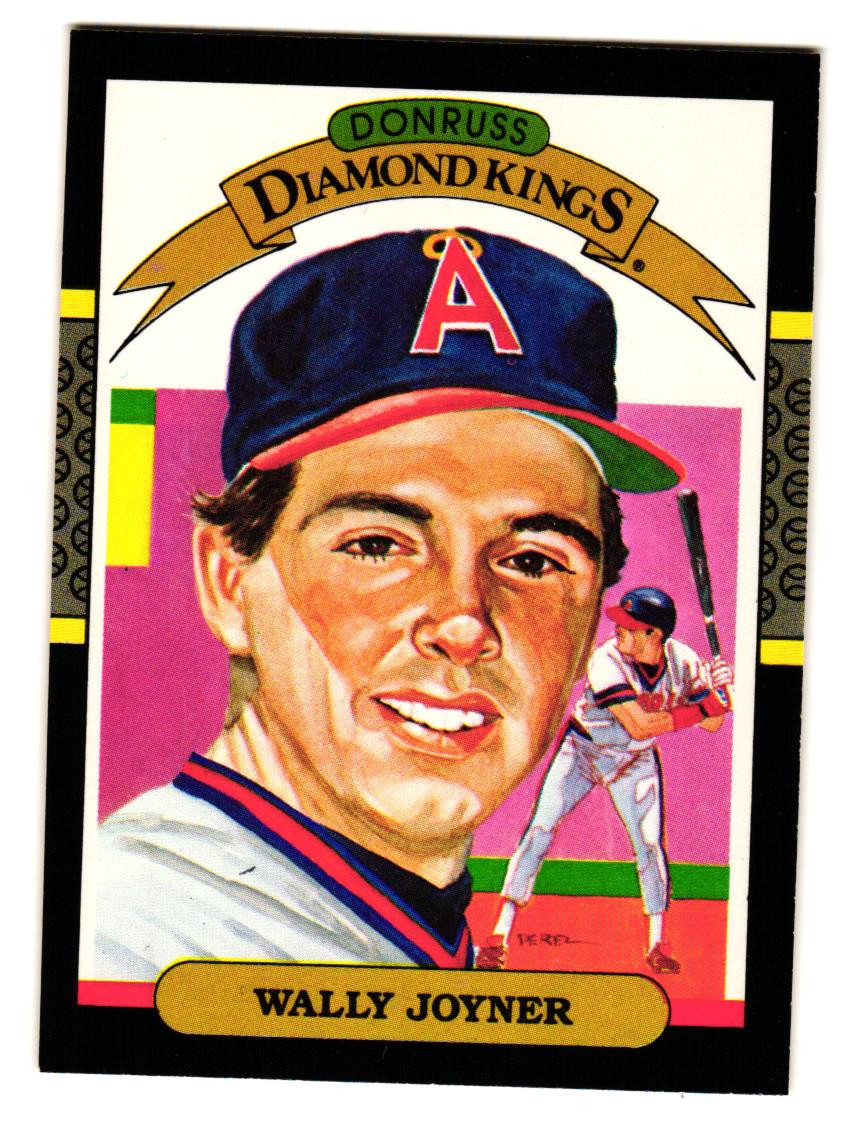 1987 Donruss - Diamond Kings Wally Joyner #1 (RC) California Angels
